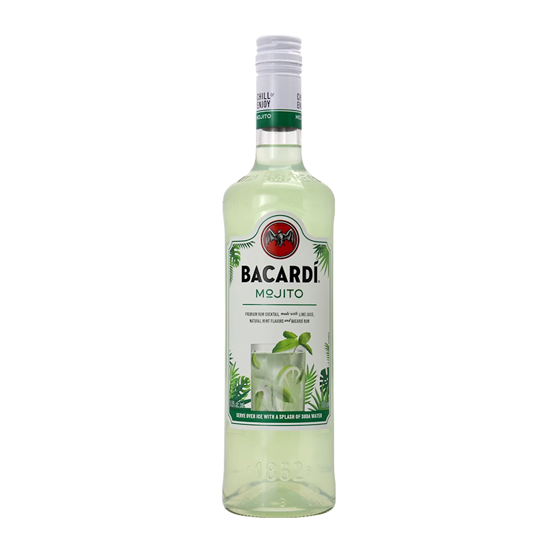 【自营】Bacardi百加得莫吉托MOJITO预调鸡尾酒700ml进口基酒洋酒 - 图1