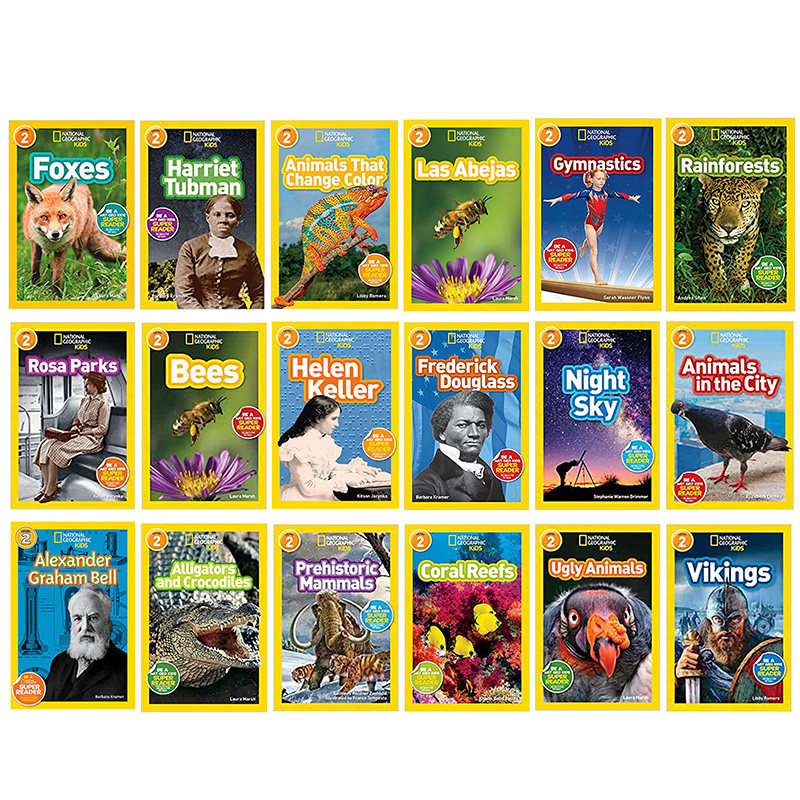 入门级美国国家地理分级读物 National Geographic KIDS Readers Pre-L1-L2-L3儿童科普百科全彩版书初级 ...