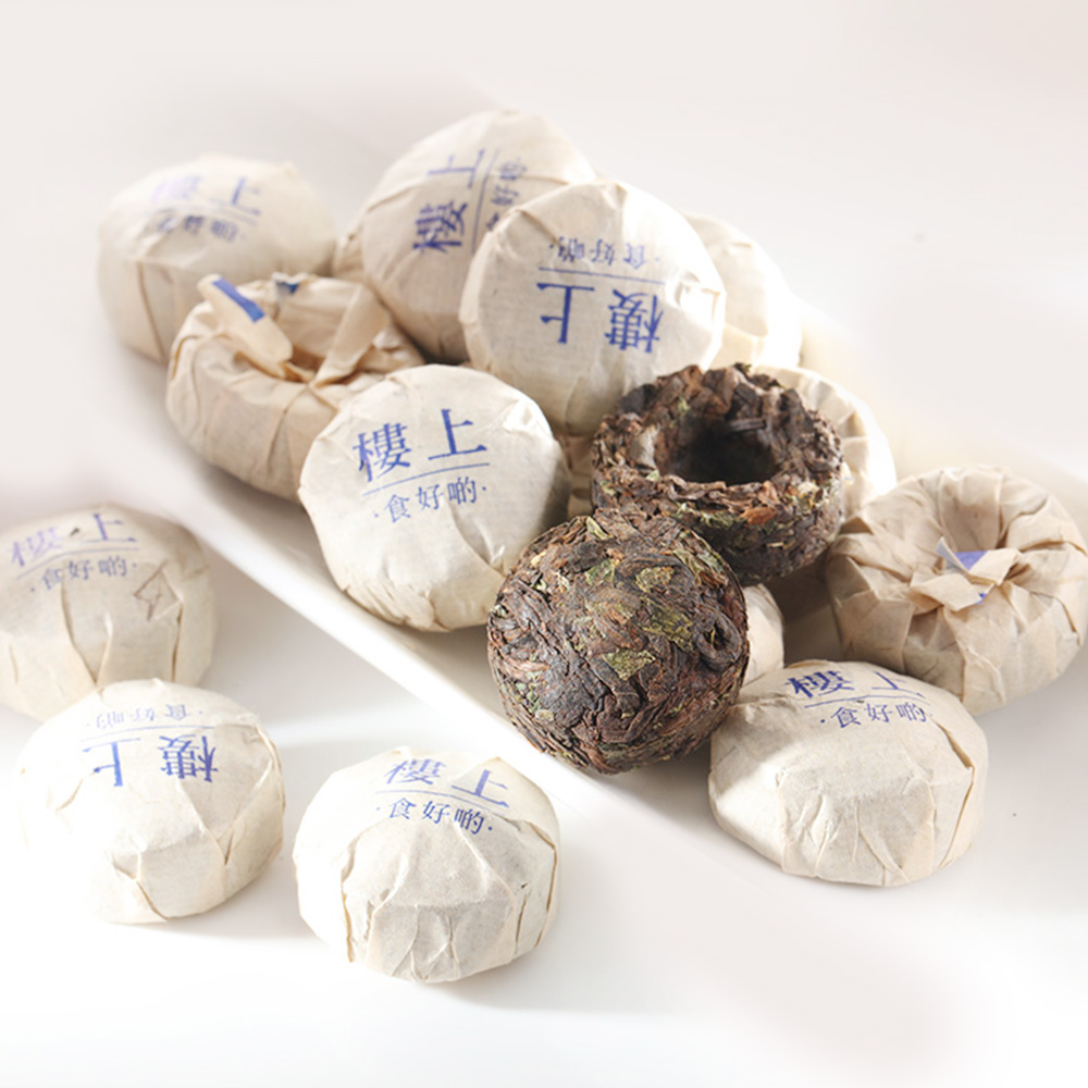 【自营】香港楼上普洱茶普洱小沱茶熟茶250g茶香醇厚茶饮茶叶进口