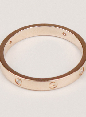 【自营】中古「9.5新」Cartier(卡地亚)LOVE 镶嵌4颗钻石戒指