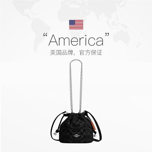 【自营】COACH/蔻驰女士水桶包Faye 17链条斜挎单肩包迷你CDE32 - 图3