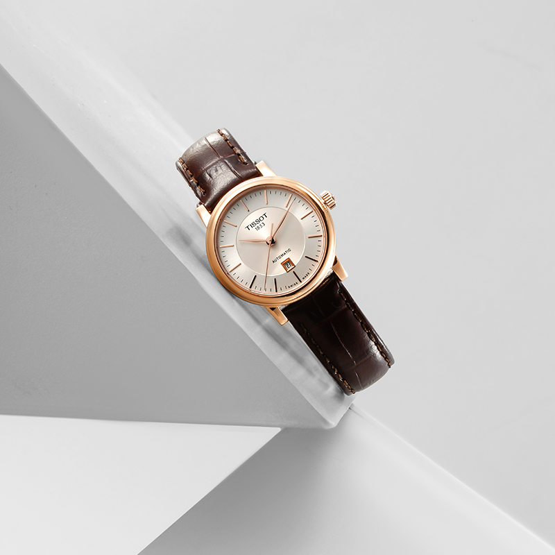 【自营】天梭（TISSOT）卡森臻我女士机械表 T122.207.36.031.00