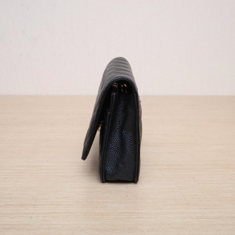 【自营】中古98新Chanel/香奈儿斜挎包CFWOC黑色荔枝皮革C芯片 - 图2