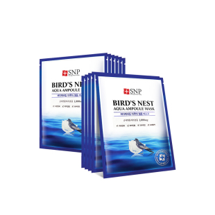 【自营】韩国SNP海洋燕窝水库贴片面膜10片补水保湿紧致正品进口