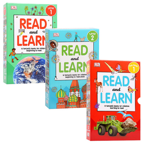 【自营】DK百科启蒙分级读物12册盒装3套英文原版DK Reader Read and Learn Pre-Level 1儿童科普图画故事书 亲子共读英语课外读物 - 图3