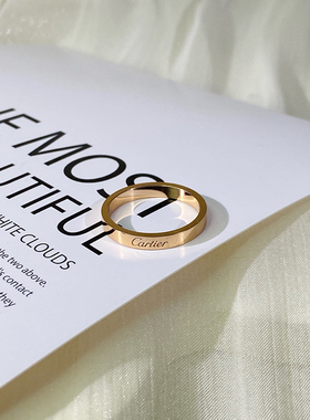 【自营】中古99新卡地亚C de Cartier系列婚戒宽3毫米戒指签名款