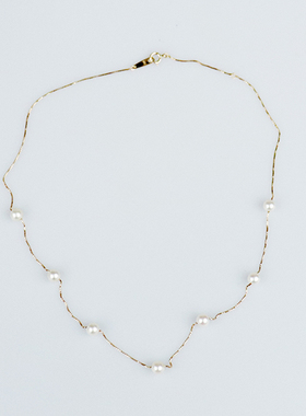 日本进口商品K18黄金项链