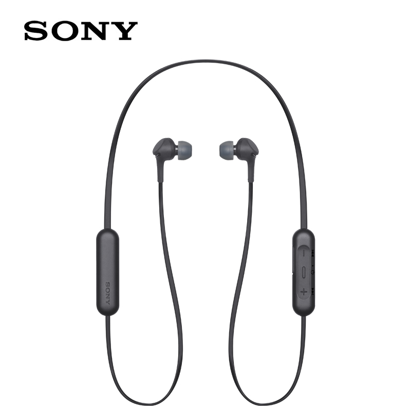 天猫国际进口超市【直营】SONY/索尼WI-XB400 挂脖式跑步耳麦防汗无线运动蓝牙耳机3