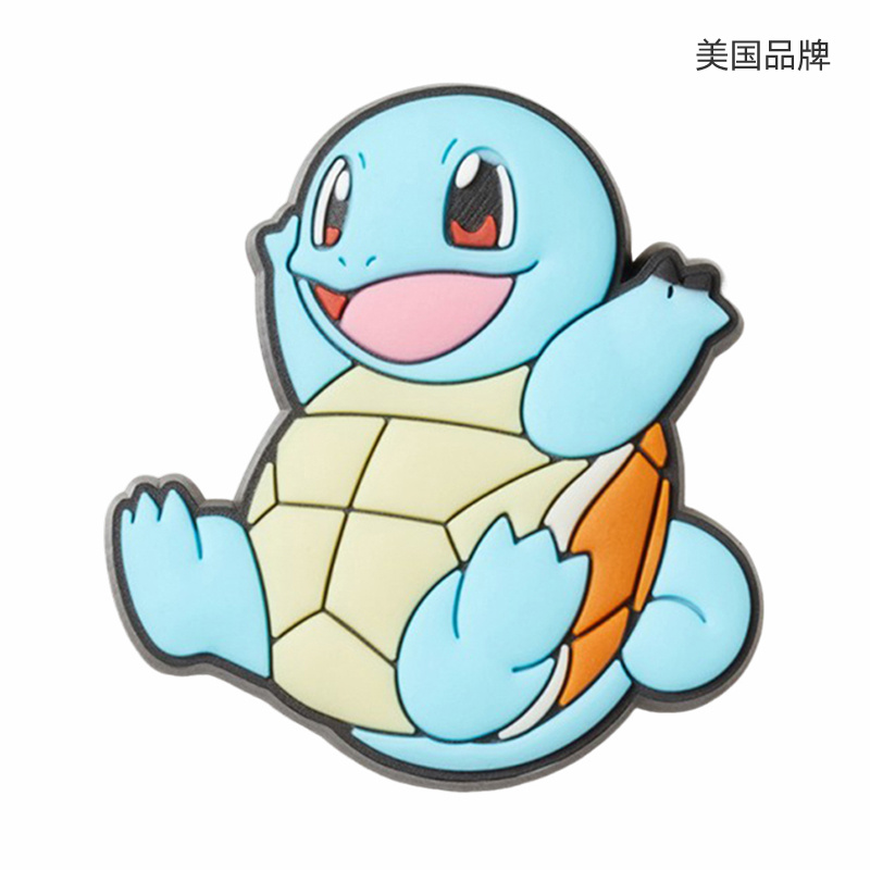 【自营】Crocs卡洛驰洞洞鞋配饰鞋宝可梦杰尼龟花装饰10010-048 - 图1