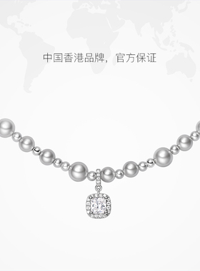 【自营】HEFANG Jewelry/何方珠宝气泡方糖项链 优雅时髦精致礼物