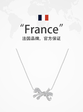 leqiyuan小众纯银蝴蝶结项链女