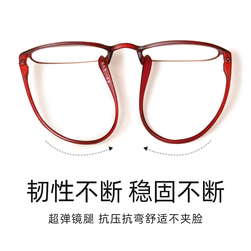 【自营】日本镜品堂进口老花眼镜女士男款便携超轻防蓝光品牌正品