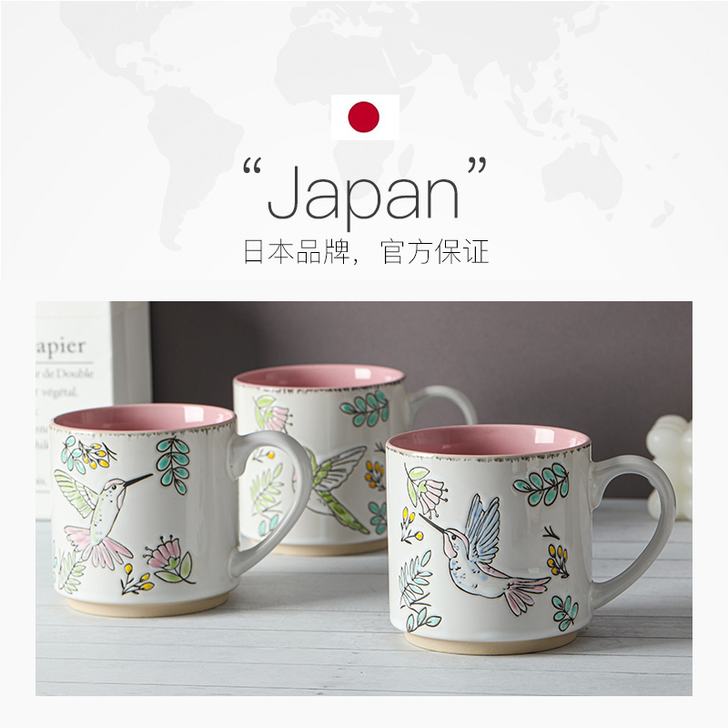 【自营】KINGZUO陶瓷马克杯耐热杯子手绘早餐牛奶茶水杯咖啡杯