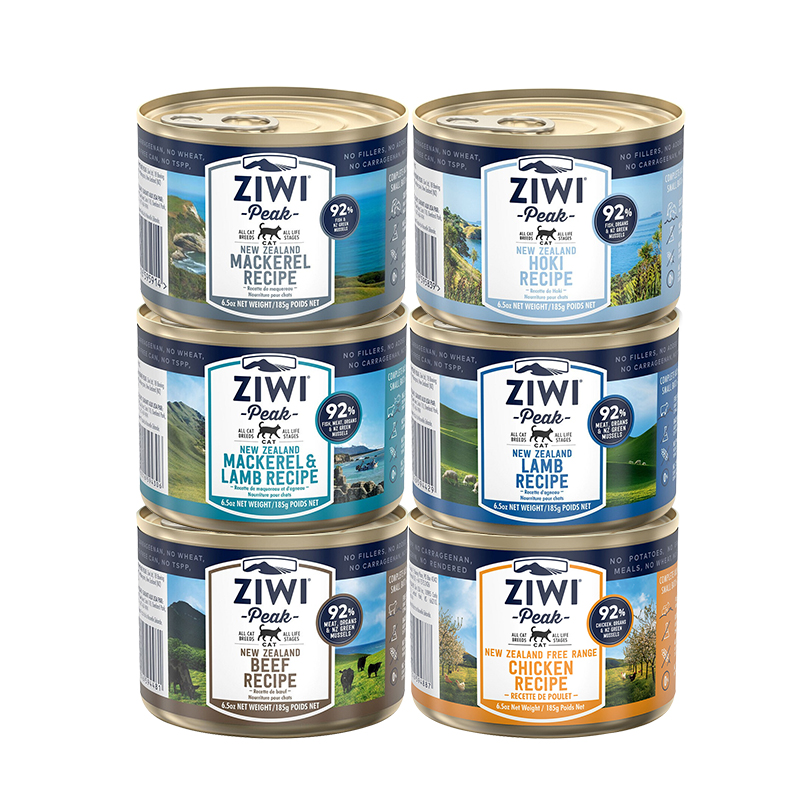 【自营】Ziwi滋益巅峰猫罐头猫咪主食罐头进口多口味湿粮185g*6罐