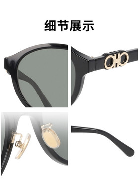 【自营】Ferragamo欧美复古休闲太阳镜百搭墨镜女