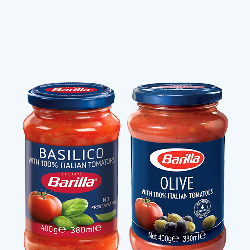 【自营】Barilla百味来罗勒400g*1+400g*1橄榄番茄意面调味酱家用-图1