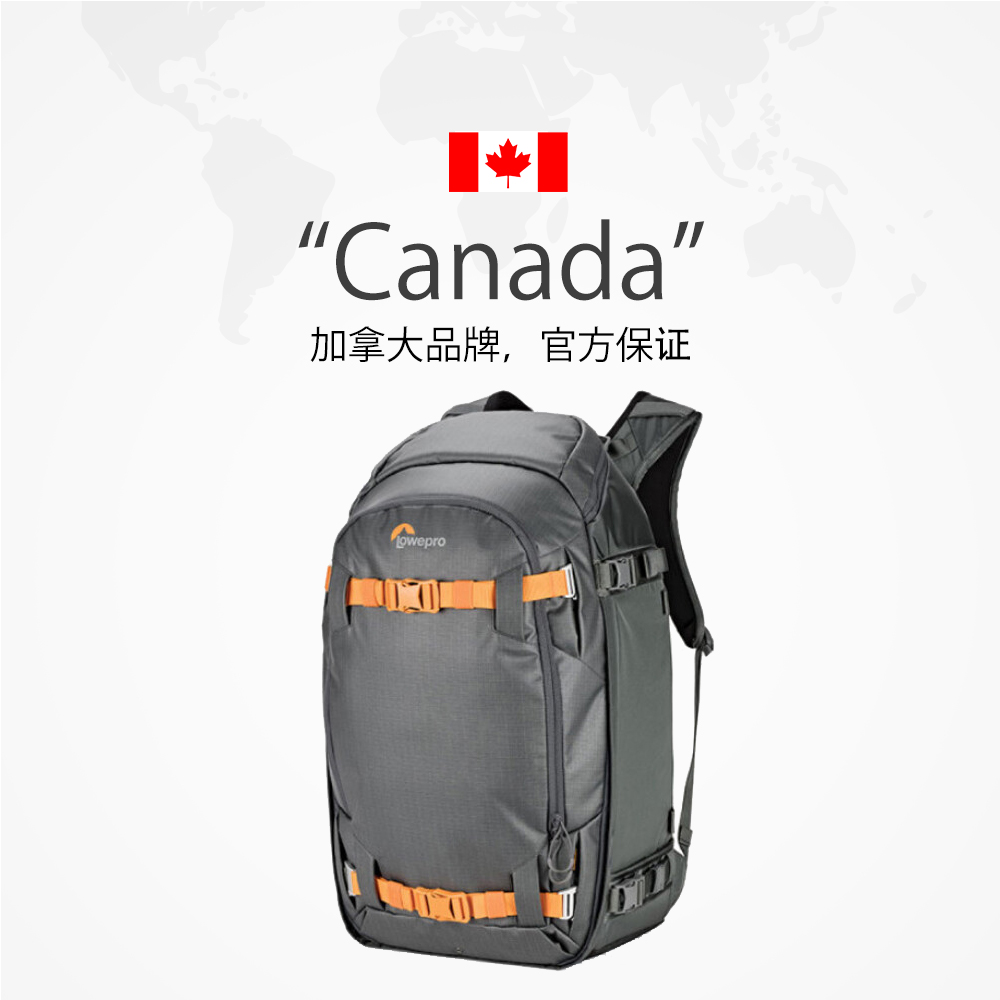 【自营】乐摄宝/Lowepro Whistler BP 450 AW II 单反双肩摄影包大容量户外运动相机包 灰色LP37227-GRL - 图2