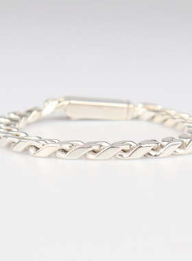 【自营】中古95新GUCCI(古驰)喜平银手链925 19cm