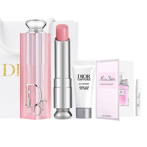 【自营】Dior/迪奥魅惑变色润唇膏日霜花漾淡香水套装圣诞送女友 - 图3