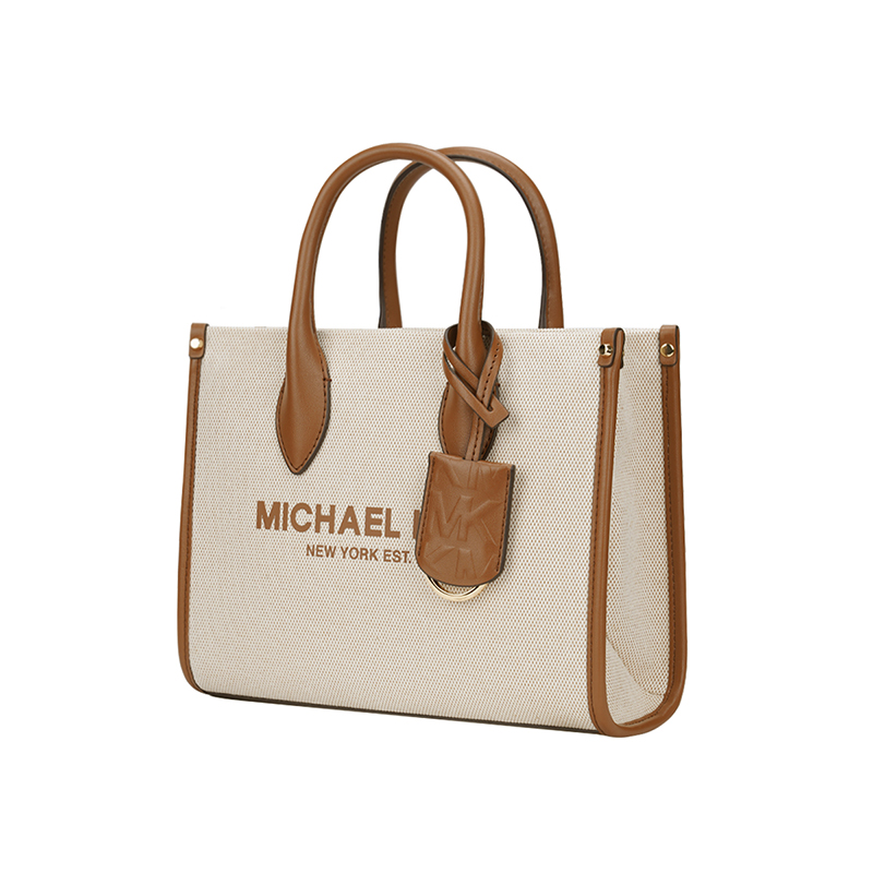 【自营】Michael Kors/MK奥莱款小号女士手提斜挎购物袋托特包-图1