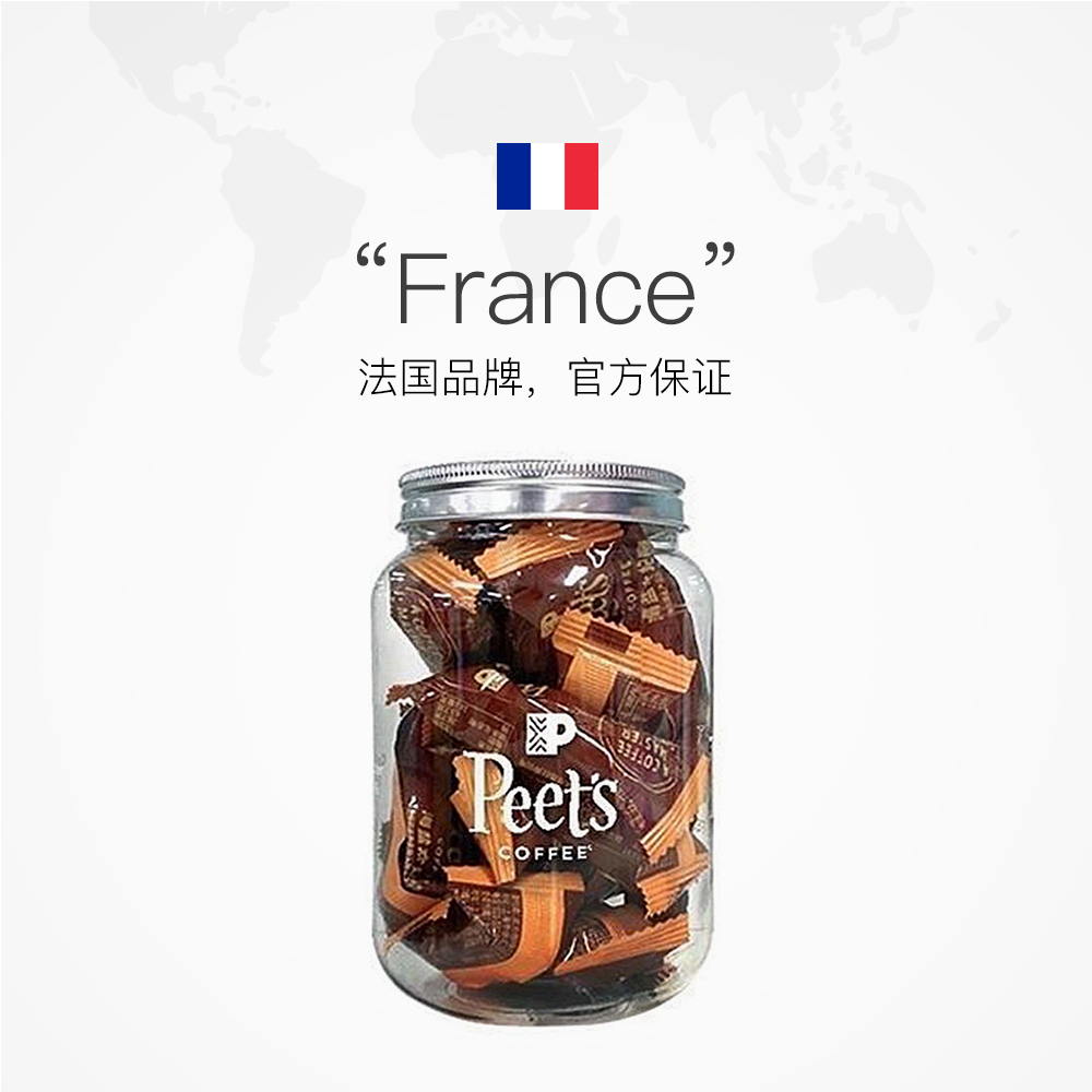 【自营】Peets皮爷咖啡海盐太妃糖法式杏仁果仁焦糖罐装7g*15颗