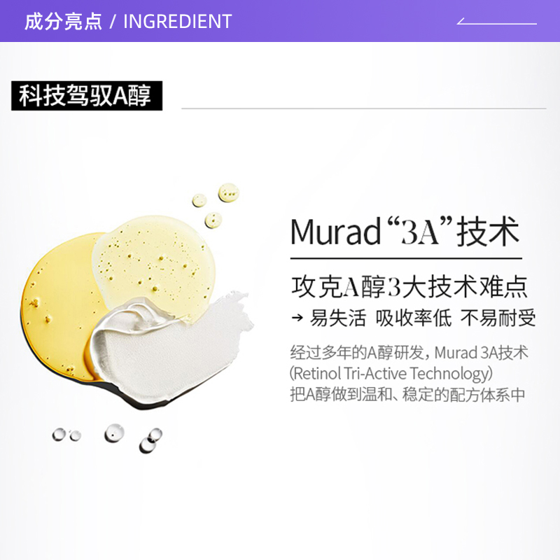 【自营】Murad/慕拉得a醇精华液30ml面部视黄醇紧致抗皱初老焕颜 - 图1