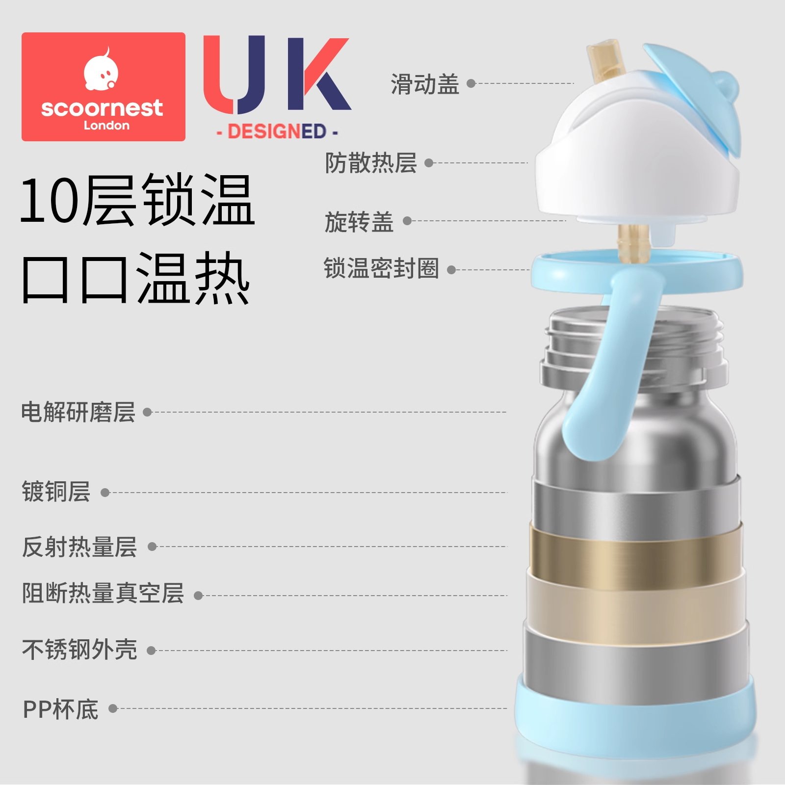 【自营】科巢儿童保温杯带吸管两用宝宝鸭嘴杯学饮奶瓶喝水杯子壶,淘宝优惠券,粉丝福利购,淘宝优惠卷