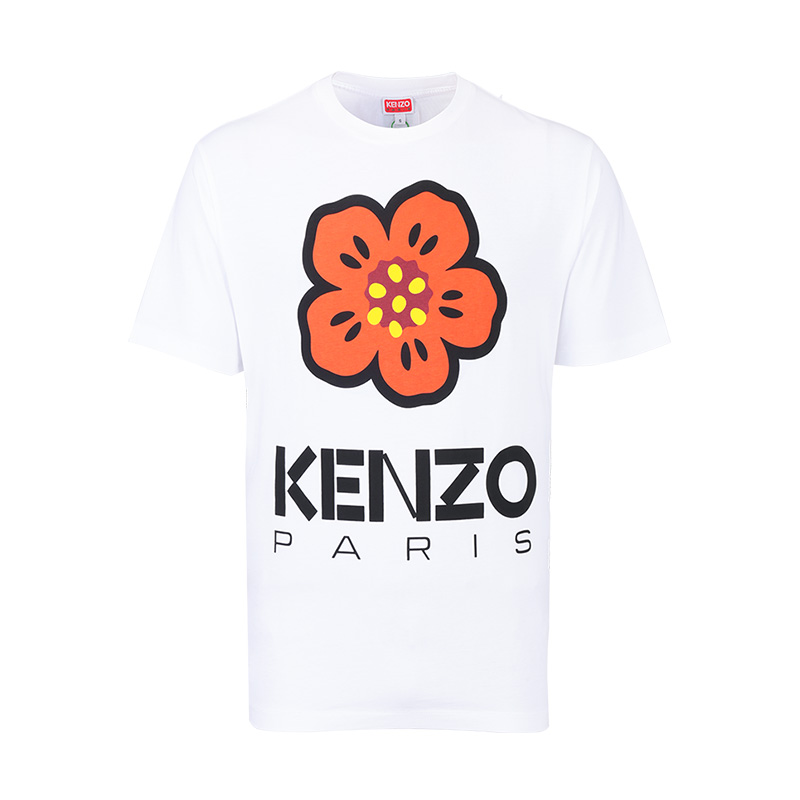 【自营】保税仓KENZO男士休闲圆领短袖新款花朵设计时尚T恤2024年