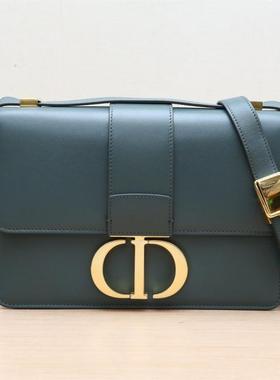 【自营】中古98新Dior/迪奥斜挎包30蒙田肩带款大号24绿色皮革C