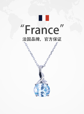 leqiyuan锆石925银女轻奢项链