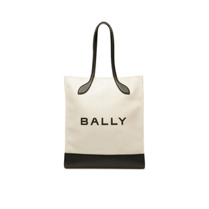 【自营】Bally/巴利女士BAR KEEP ON NS系列织物配皮手提包托特包