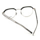 YSL Saint Laurent glasses eyebrow line round frame metal myopia