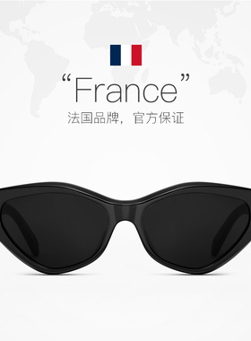 CELINE太阳镜墨镜猫眼女凯旋门金标