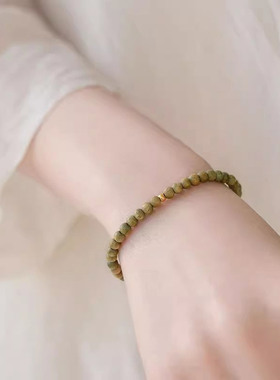 【自营】daisy beauty绿檀木佛珠手串女森系学生檀香手链女生饰品