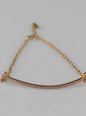 【自营】中古95新TIFFANY(蒂芙尼)SMILE钻石手链