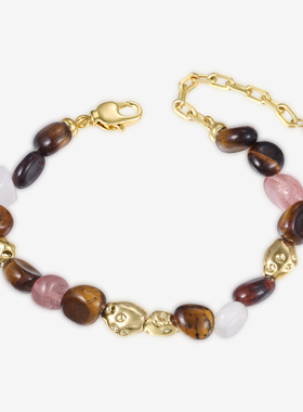 【自营】VITARING手链女虎眼石月光石草莓晶手串小众设计七夕礼物