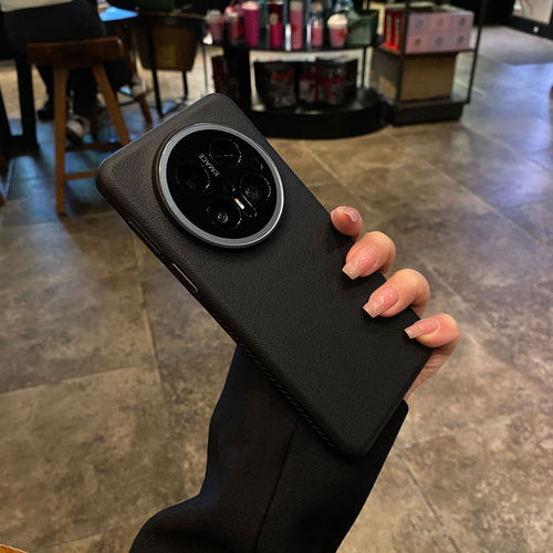 适用华为Mate70Pro手机壳新款超薄皮纹硬壳mate60pro内置磁吸防指纹70PRO+高级感商务镜头防摔外壳mt70保护套 - 图3
