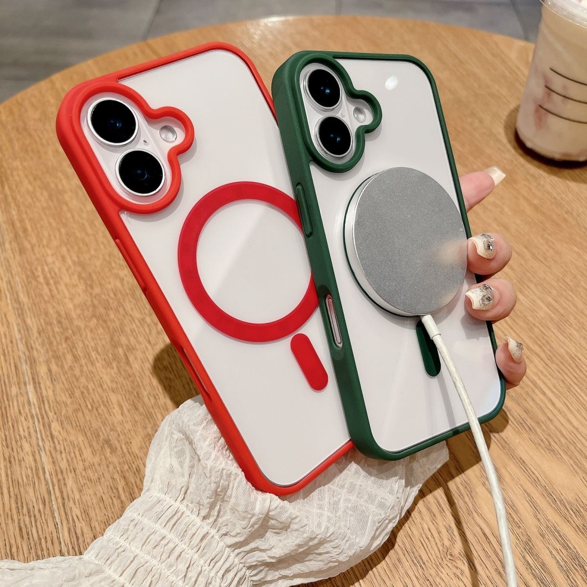 宝悍适用于苹果17手机壳16磁吸iPhone15保护套17pro苹果14新款13promax透明16E超薄12/11防摔plus硬壳Magsafe - 图1