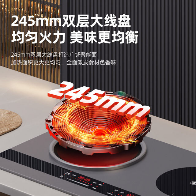 Sukio induction cooker double stove embedded