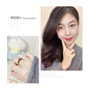 Ruby Ring Women's 18K Gold Colorful Double Layer Tail Ring