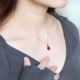 Ruohua pigeon blood ruby pendant 18K gold