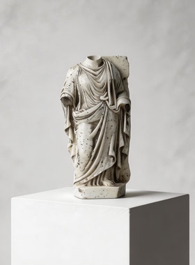 瑾年仿大理石男性胸像雕塑摆件