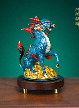 黎采铜新中式玄关装饰摆件