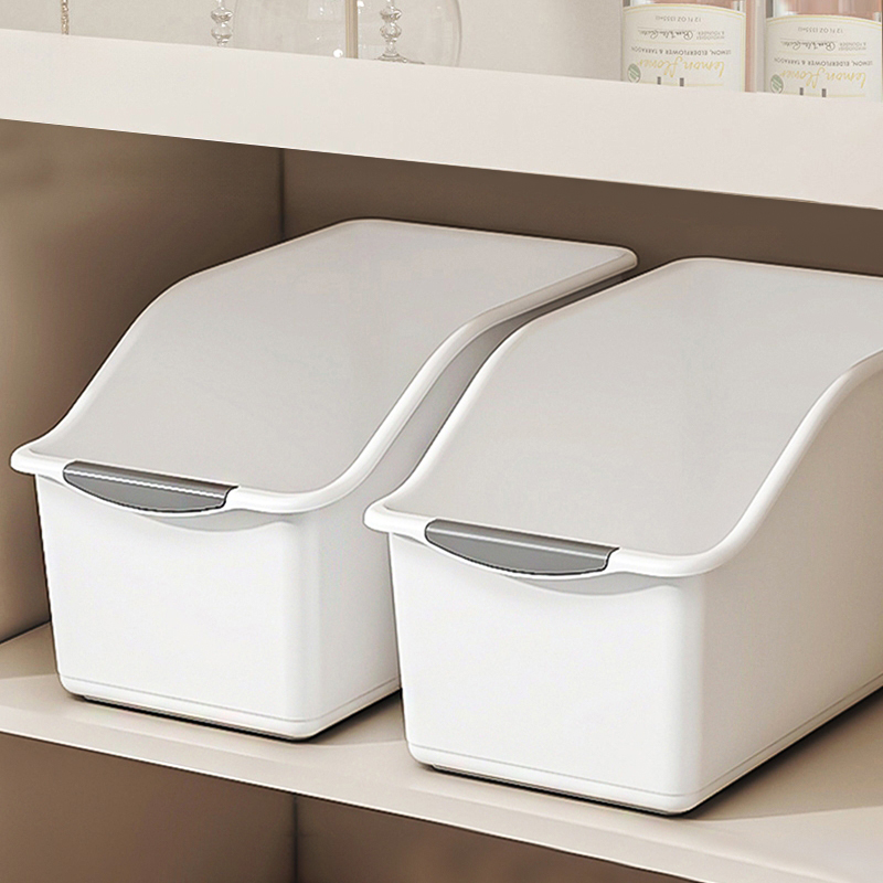 日本厨房收纳盒带轮橱柜锅具整理盒调味料杂物储物神器拉篮置物架 - 图0