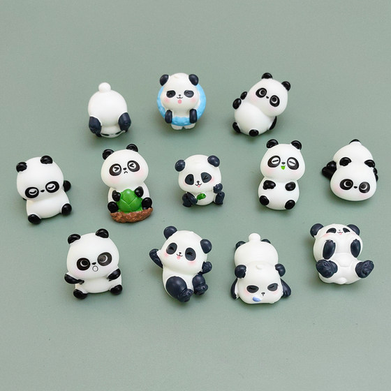 Cute Giant Panda Cave Blind Box Children's Lottery Small Toy Simulation National Treasure Red Panda Model Ornament Toy