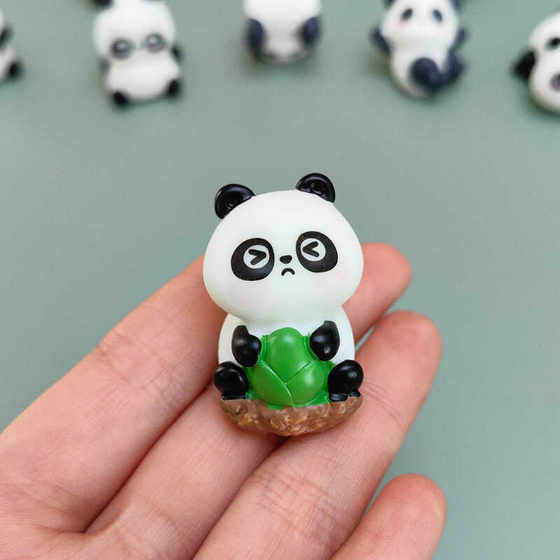 Cute Giant Panda Cave Blind Box Children's Lottery Small Toy Simulation National Treasure Red Panda Model Ornament Toy