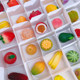 Creative 30-frame fruit hole blind box simulation watermelon strawberry apple model kindergarten class sharing gift