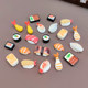Creative simulation Japanese sushi food toy miniature supermarket shelf model mini eel rice micro landscape decoration accessories