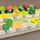 Mini luminous fruit shelf simulation supermarket cantaloupe durian food toy model baby house accessories non-children's toys