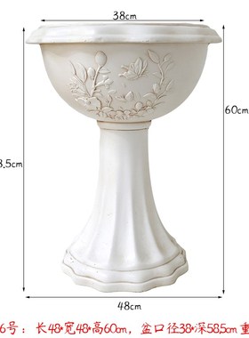 欧式罗马柱花园户外装饰摆件庭院花架底座仿石膏院子阳台大花盆
